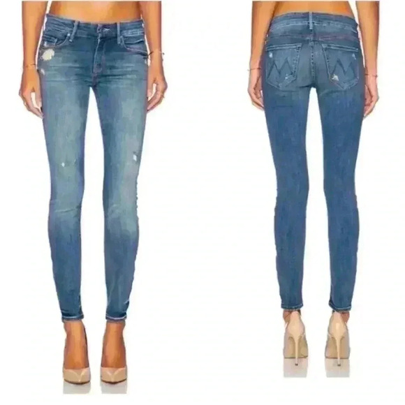 Mother The Looker Slim Fit Jeans Rough It Up Size 26 Style # : 1001R-173 Rare - Picture 1 of 14